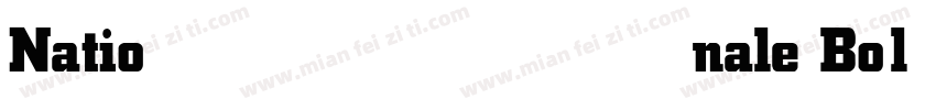 Nationale Bold字体转换